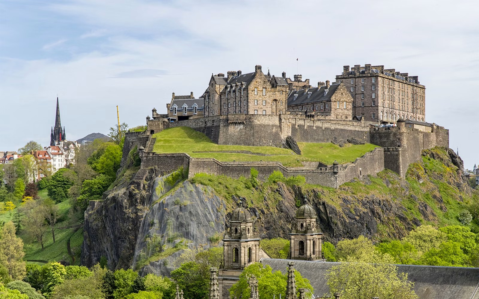 Edinburgh Castle on its volcanic rock above the city