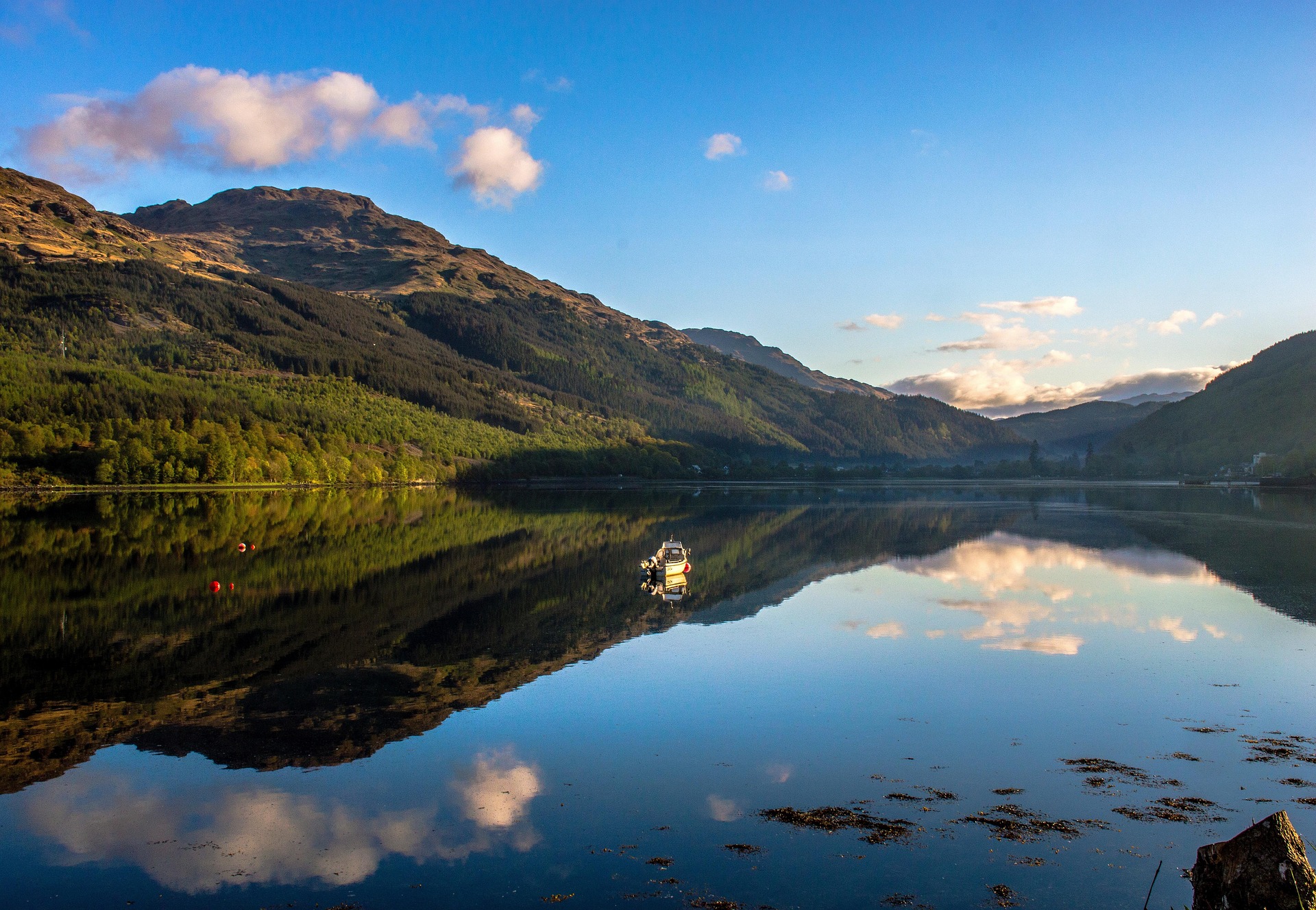 Loch Lomond in the west of Scotland